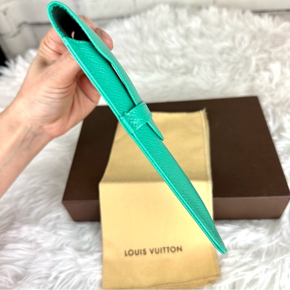 Louis Vuitton Taiga Leather custom painted ink pen or pencil case pouch - Picture 5 of 11